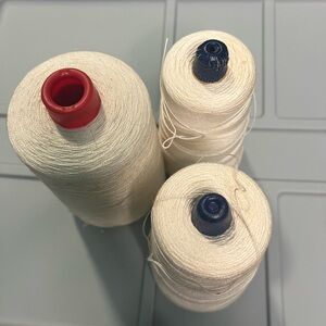 White / Cream  yarn cones
